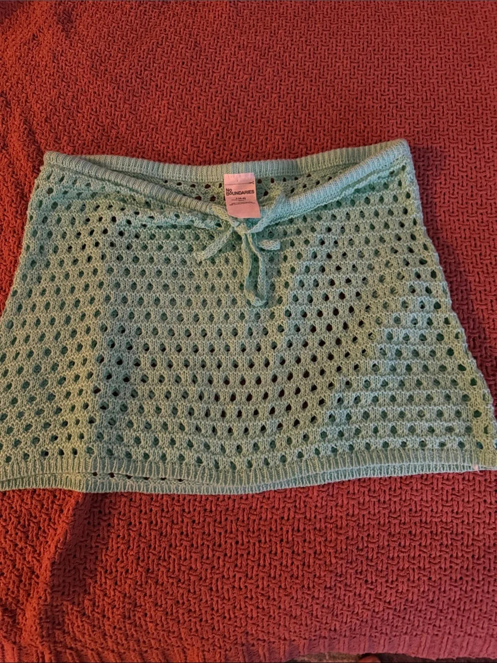No Boundaries Mint Green Crochet Beach Cover-Up Set